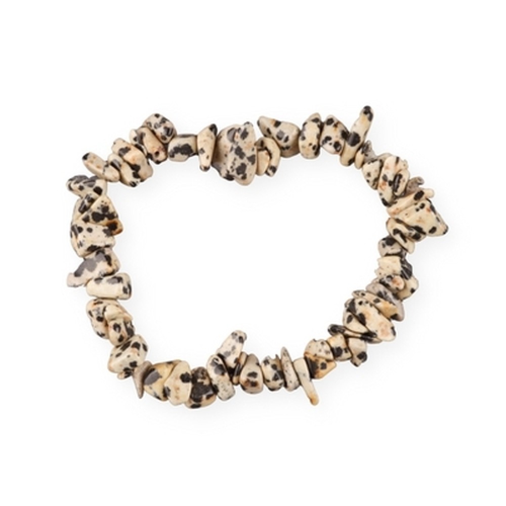 Armband Edelsteen Dalmatier Jaspis Splitter