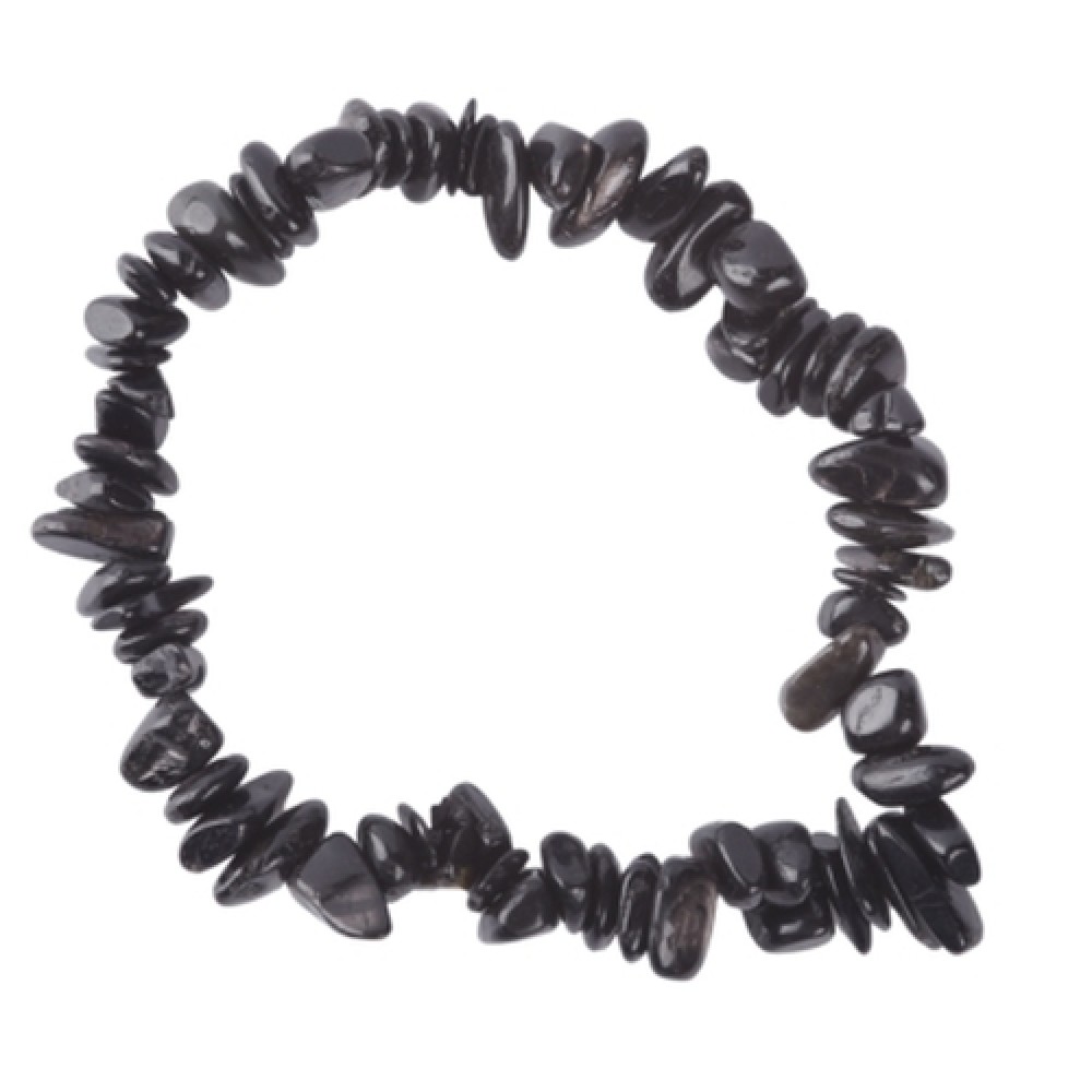 Armband Edelsteen Goud Obsidiaan Splitter