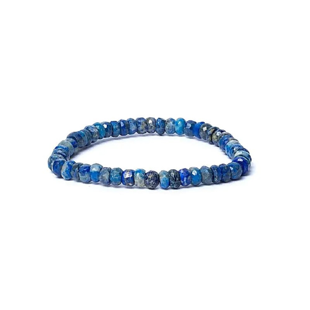 Armband Edelsteen Lapis Lazuli 6mm Facet