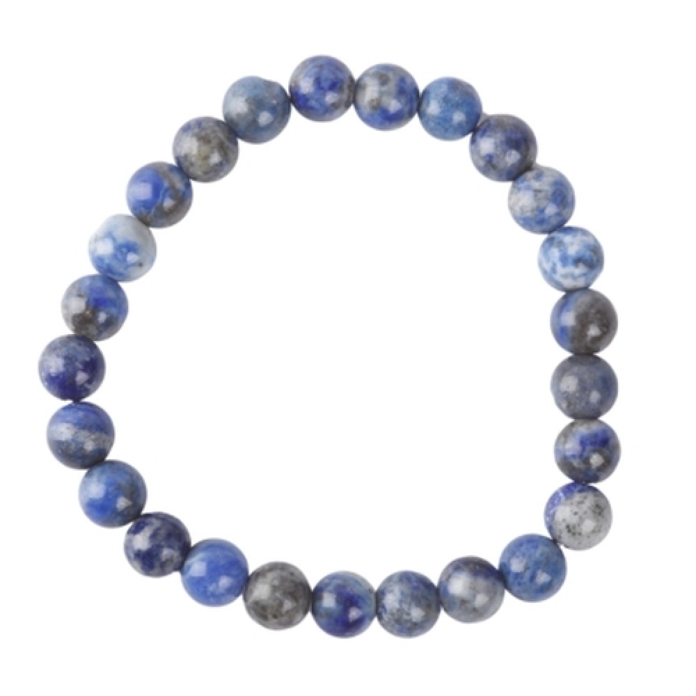 Armband Edelsteen Lapis Lazuli 8mm Kralen 20cm