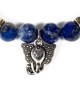 Armband Edelsteen Lapis Lazuli - Rutielkwarts Ganesha 8mm Kralen