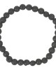 Armband Edelsteen Lavasteen 7mm Kralen