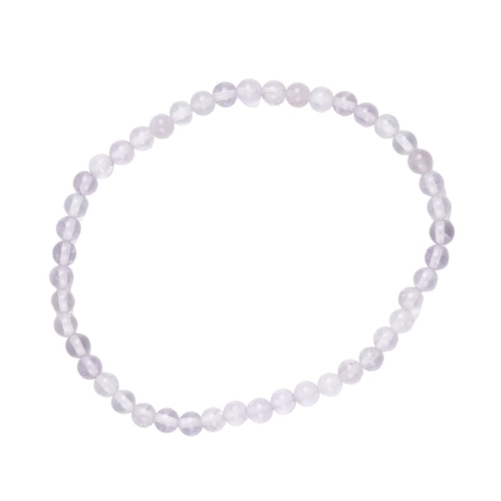 Armband Edelsteen Lavendel Kwarts 4mm Kralen