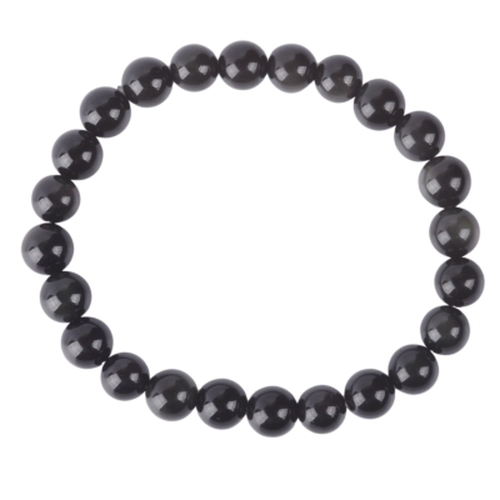 Armband Edelsteen Regenboog Obsidiaan 8mm Kralen