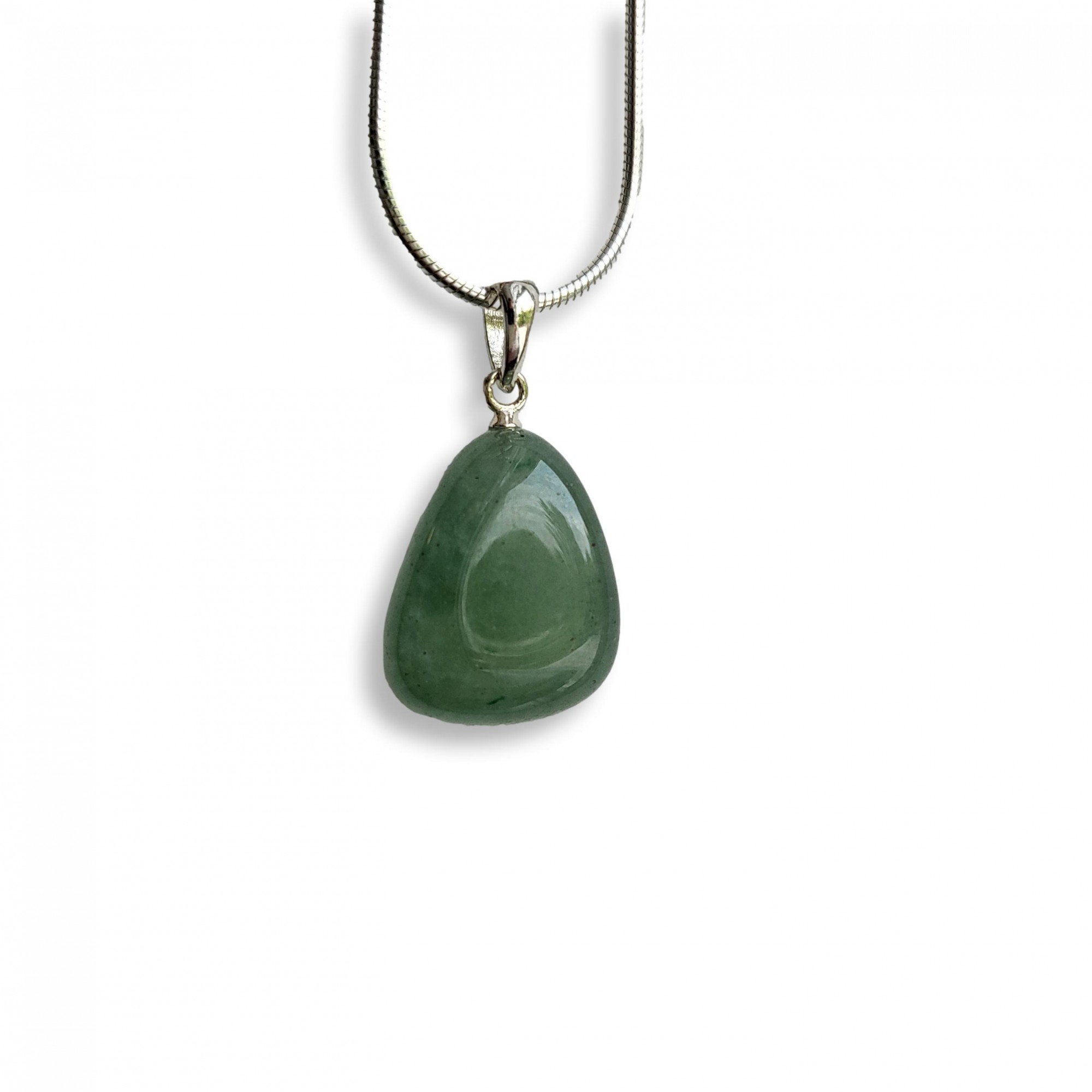 Groene Aventurijn Ketting - 18K Goud Verguld - Edelsteen Hanger - Crea