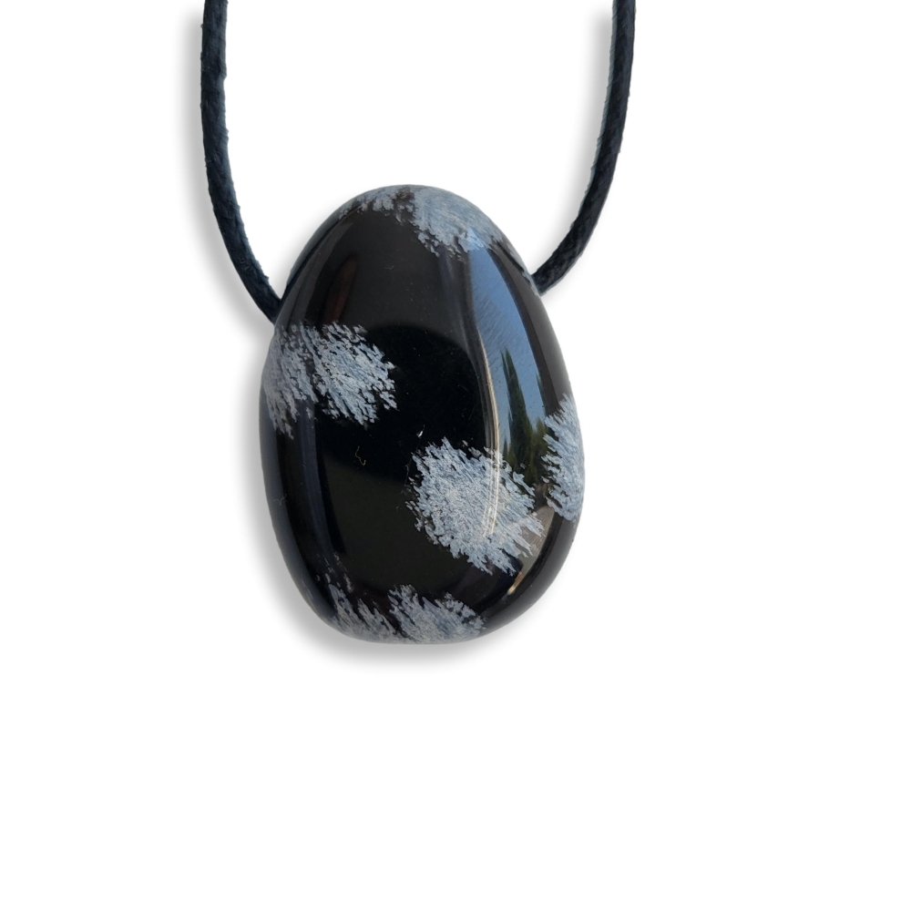 Snowflake Obsidian Gemstone Pendant