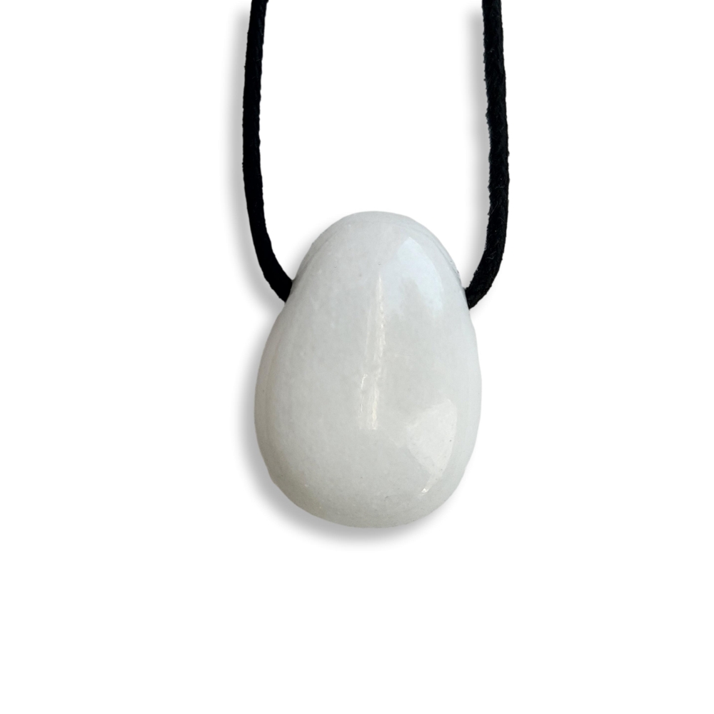 White Jade Gemstone Pendant