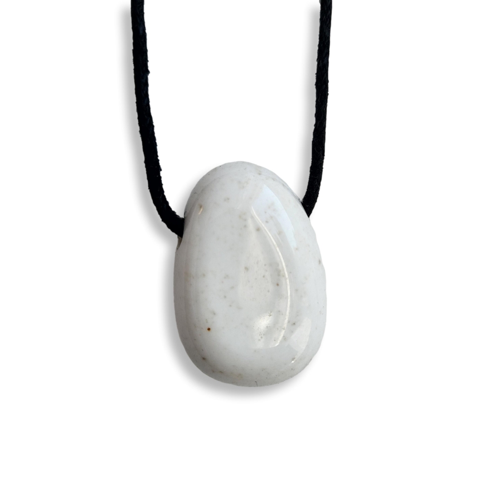 White Opal Gemstone Pendant