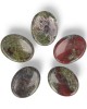 Drakenbloed Jaspis Worry Stone - Duimsteen 3,5-4,5cm