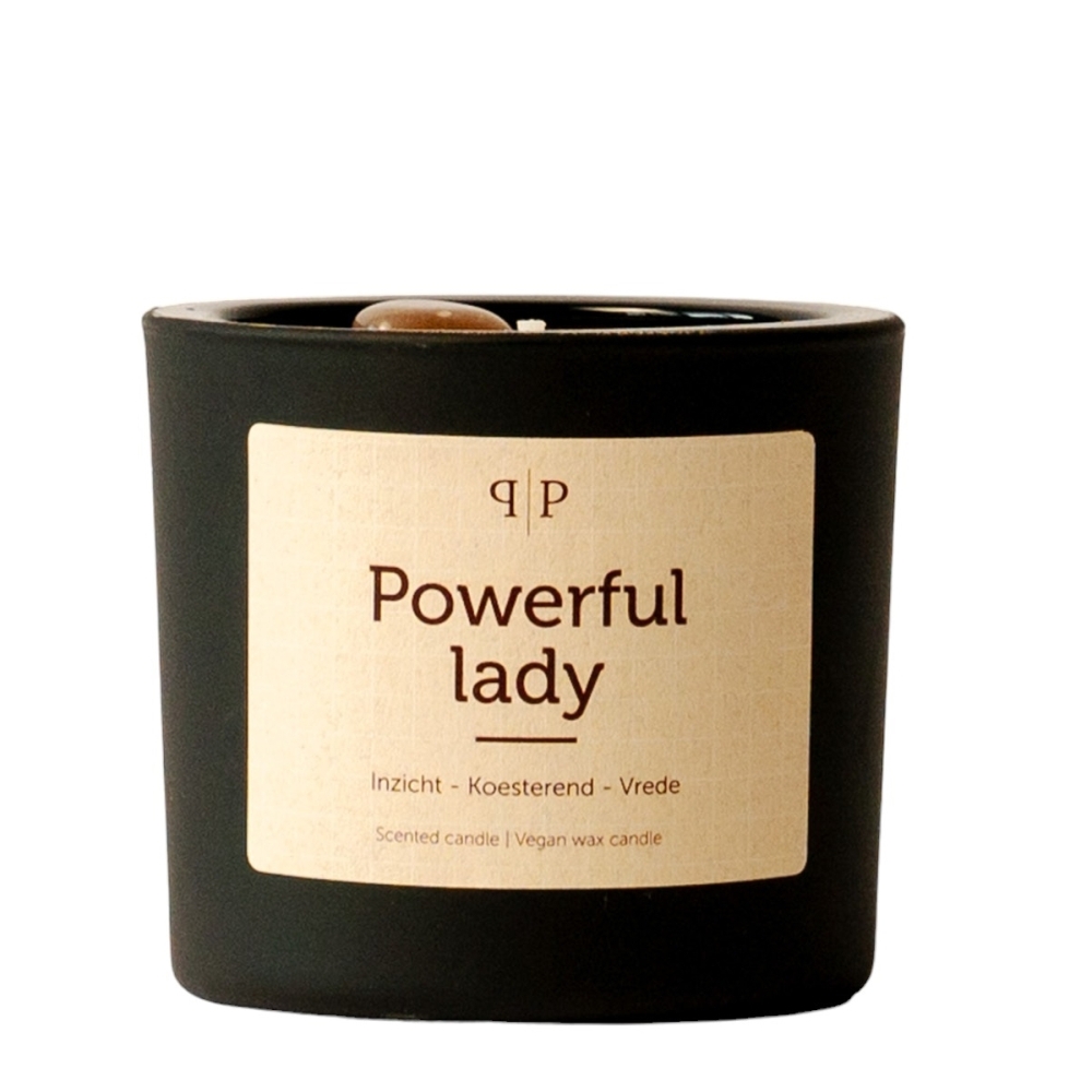 Gemstone Scented Candle Powerful Lady