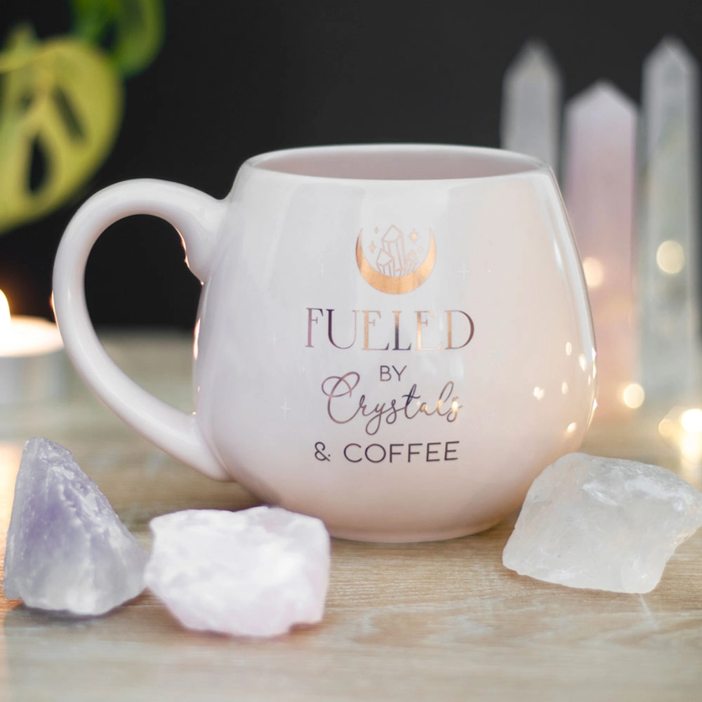 Koffiemok Fueled By Crystals & Coffee Rozig