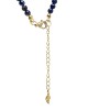 Edelsteen Halsketting Lapis Lazuli Verstelbaar met Maan Hanger 37cm