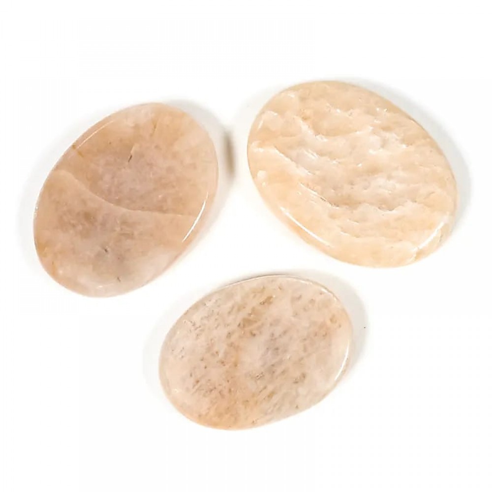 Maansteen Worry Stone - Duimsteen 3,5-4,5 cm