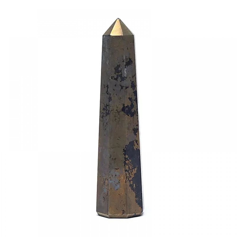Pyrite Point - Six-sided Obelisk 7,5-10 cm