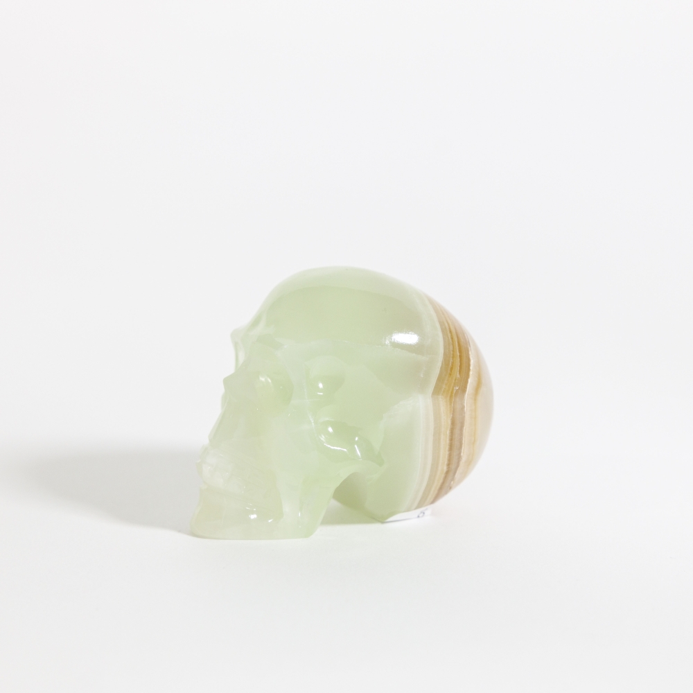Crystal Skull Green Aragonite 6cm