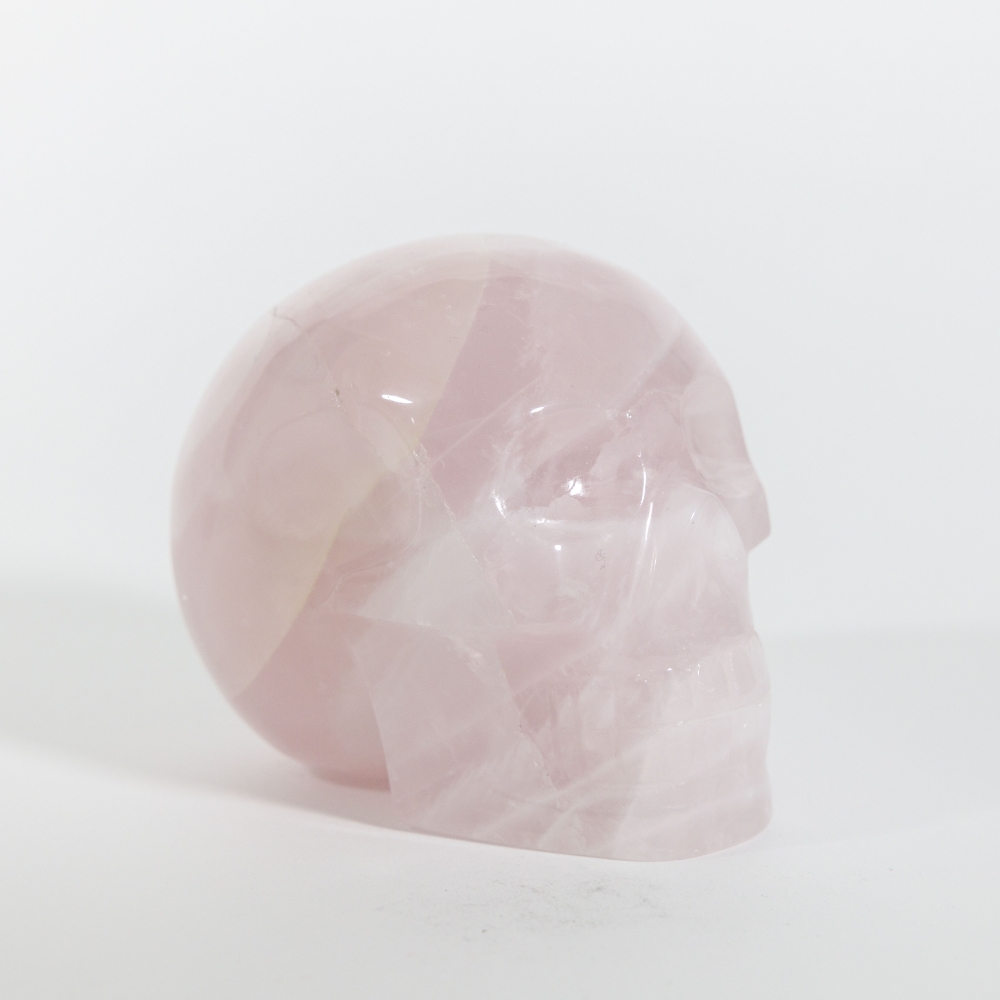 Crystal Skull Rose Quartz 10cm