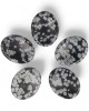 Sneeuwvlok Obsidiaan Worry Stone - Duimsteen 3,5-4,5cm