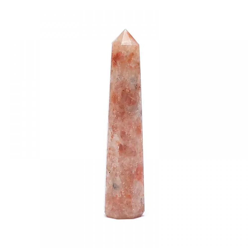 Sunstone Point - Six-sided Obelisk 7.5-10 cm
